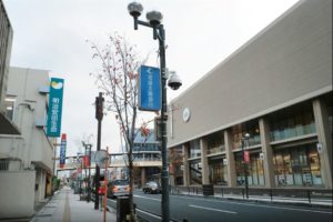 通学路上の防犯カメラ