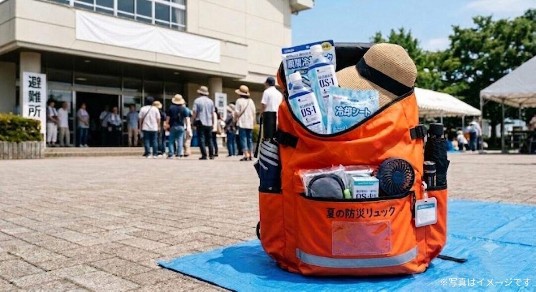 猛暑の災害に備える。夏の防災グッズ